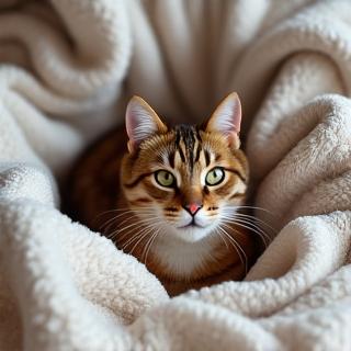 Couverture douce et confortable pour chat